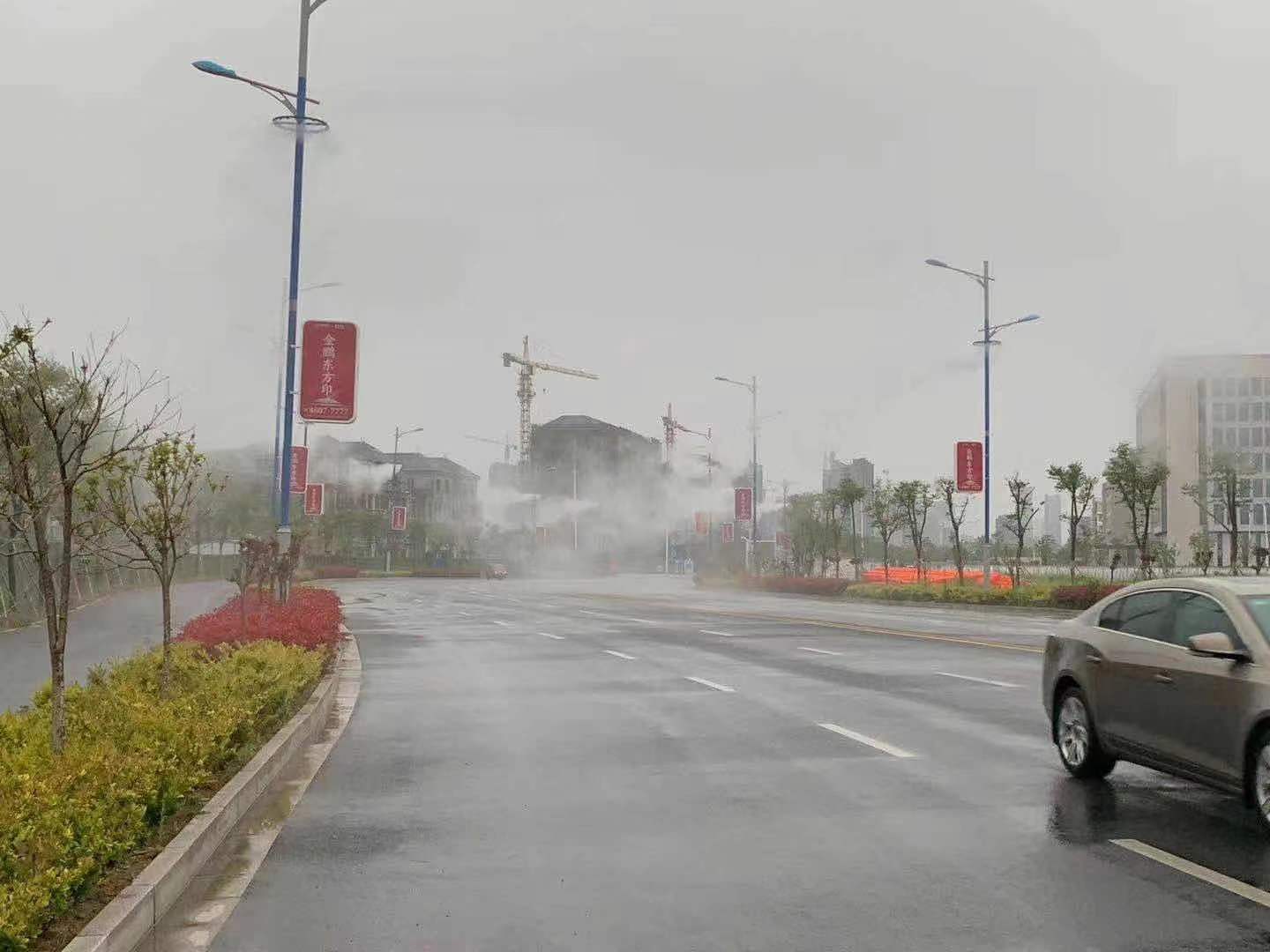 路燈桿噴霧降塵設(shè)備